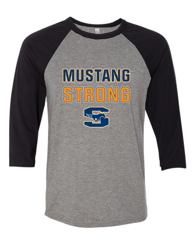 Sachse Mustangs Strong #2 Women's Baseball T-Shirt