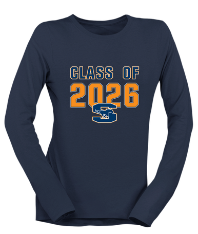 Sachse Mustangs Class of 2026 Women's Premium LS T-Shirt