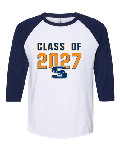 Sachse Mustangs Class of 2027 Men's Baseball T-Shirt