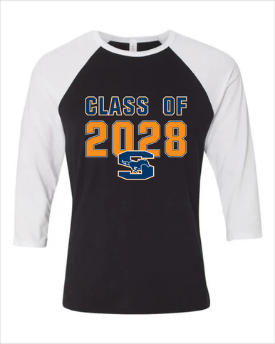 Sachse Mustangs Class of 2028 Men's Baseball T-Shirt