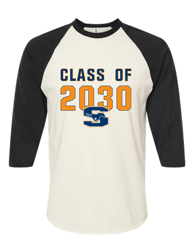 Sachse Mustangs Class of 2030 Women's Baseball T-Shirt