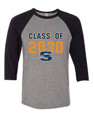Sachse Mustangs Class of 2030 Men's Baseball T-Shirt