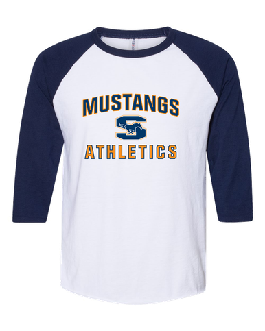 Sachse Mustangs Athletics Women's Baseball T-Shirt