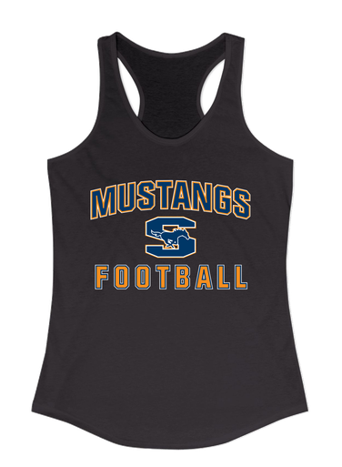 Sachse Mustangs Football #1 Women's Tank Top