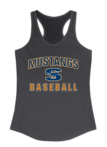 Sachse Mustangs Baseball #1 Women's Tank Top