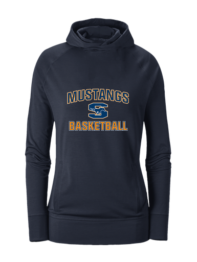 Sachse Mustangs Basketball #1 Women's Hoodie