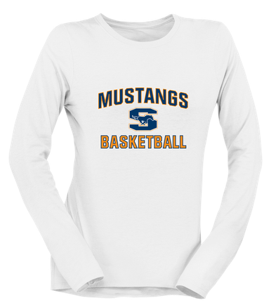 Sachse Mustangs Basketball #1 Women's Premium LS T-Shirt