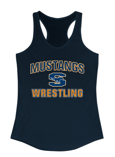 Sachse Mustangs Wrestling Women's Tank Top