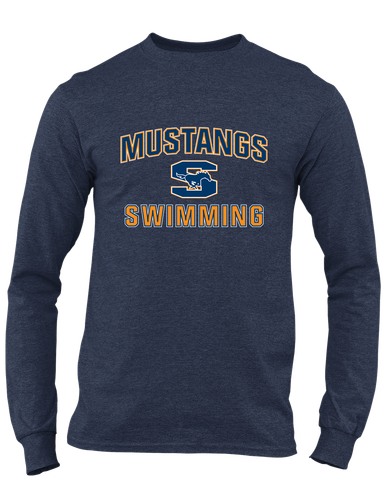 Sachse Mustangs Swimming Men's Premium LS T-Shirt
