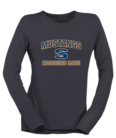 Sachse Mustangs Marching Band Women's LS T-Shirt
