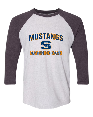 Sachse Mustangs Marching Band Women's Baseball T-Shirt