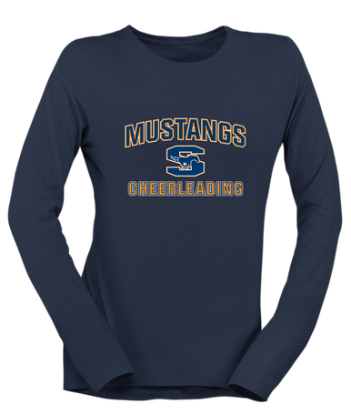 Sachse Mustangs Cheerleading Women's Premium LS T-Shirt