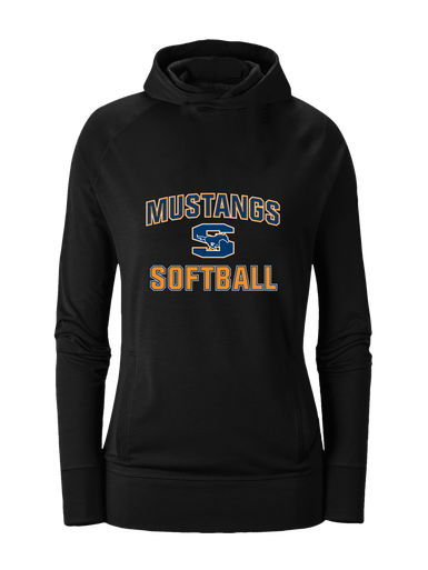 Sachse Mustangs Softball #1 Women's Hoodie