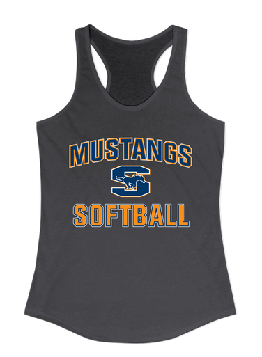 Sachse Mustangs Softball #1 Women's Tank Top