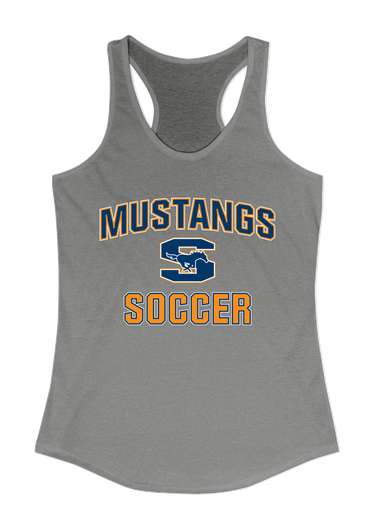 Sachse Mustangs Soccer #1 Women's Tank Top
