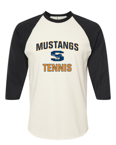 Sachse Mustangs Tennis Women's Baseball T-Shirt