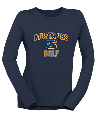 Sachse Mustangs Golf Women's LS T-Shirt