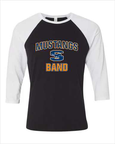 Sachse Mustangs Band # 1 Women's Baseball T-Shirt