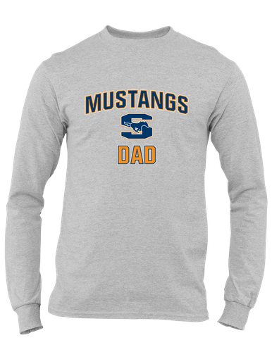 Sachse Mustangs Dad Men's LS T-Shirt