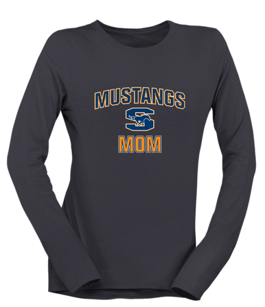 Sachse Mustangs Mom Women's Premium LS T-Shirt