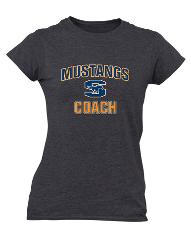 Sachse Mustangs Coach Women's Premium SS T-Shirt