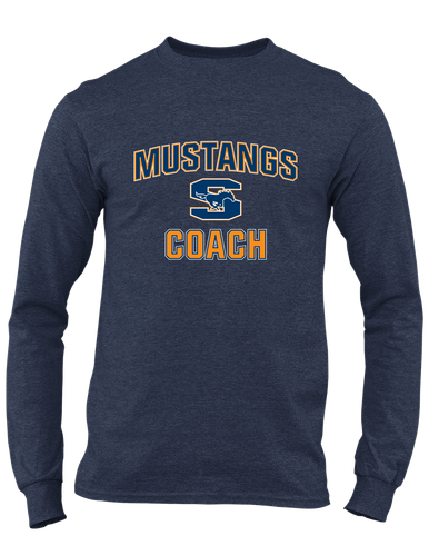 Sachse Mustangs Coach Men's LS T-Shirt