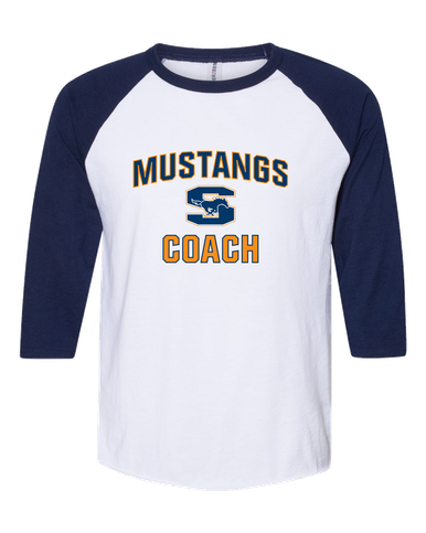 Sachse Mustangs Coach Men's Baseball T-Shirt