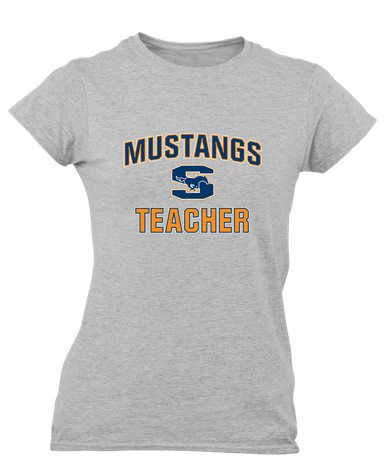 Sachse Mustangs Teacher Women's SS T-Shirt