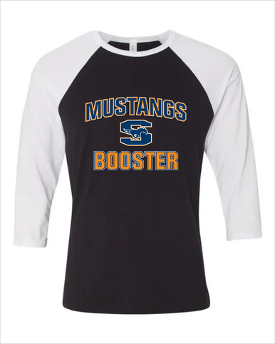 Sachse Mustangs Booster Women's Baseball T-Shirt