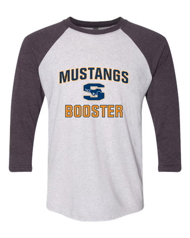 Sachse Mustangs Booster Men's Baseball T-Shirt