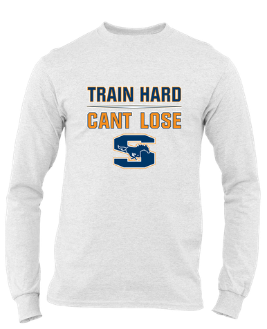 Sachse Mustangs Train Hard, Can't Lose Men's LS T-Shirt