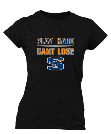 Sachse Mustangs Play Hard, Can't Lose Women's SS T-Shirt