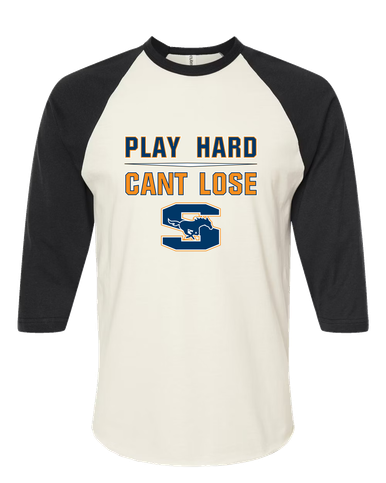 Sachse Mustangs Play Hard, Can't Lose Women's Baseball T-Shirt