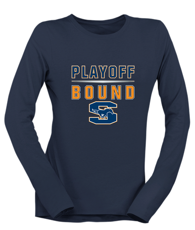 Sachse Mustangs Playoff Bound Women's Premium LS T-Shirt