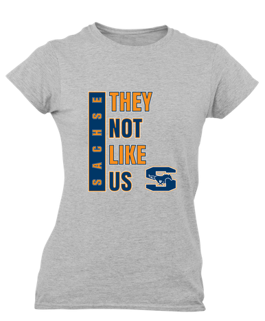 Sachse Mustangs They Not Like Us #1 Women's SS T-Shirt