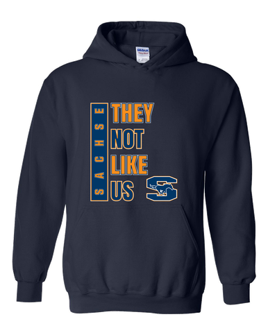 Sachse Mustangs They Not Like Us #1 Men's Hoodie