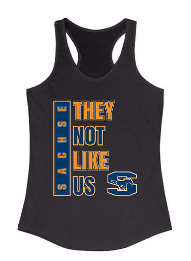 Sachse Mustangs They Not Like Us #1 Women's Tank Top