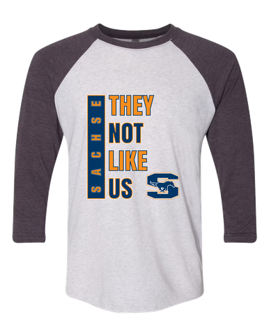 Sachse Mustangs They Not Like Us #1 Men's Baseball T-Shirt