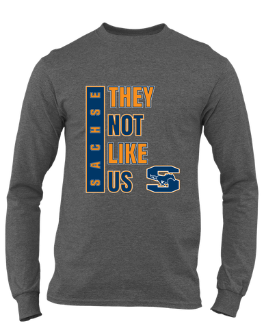Sachse Mustangs They Not Like Us #1 Men's Premium LS T-Shirt