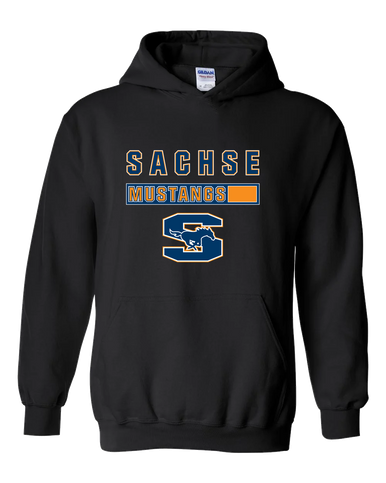 Sachse Mustangs Mascot #7 Men's Hoodie