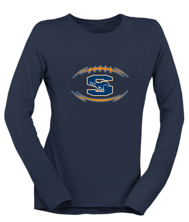 Sachse Mustangs Football #3 Women's Premium LS T-Shirt