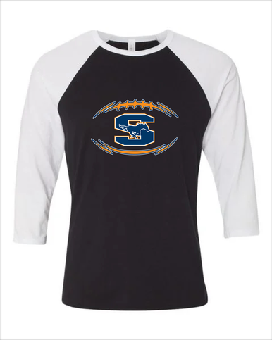 Sachse Mustangs Football #3 Men's Baseball T-Shirt