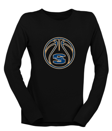 Sachse Mustangs Basketball #2 Women's LS T-Shirt