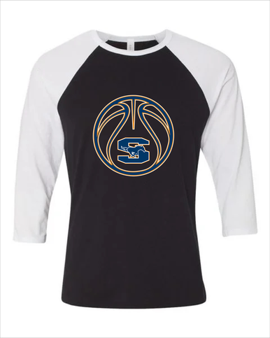 Sachse Mustangs Basketball #2 Women's Baseball T-Shirt