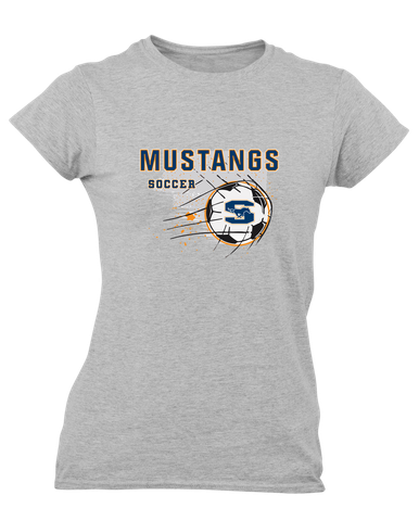 Sachse Mustangs Soccer #2 Women's SS T-Shirt