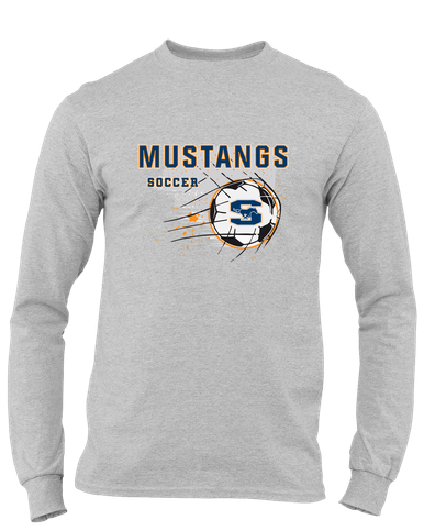 Sachse Mustangs Soccer #2 Men's LS T-Shirt