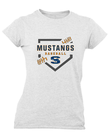 Sachse Mustangs Baseball #2 Women's Premium SS T-Shirt