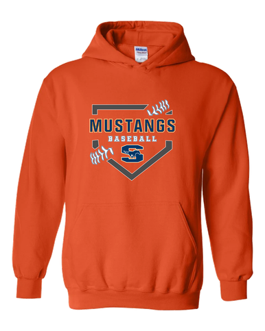 Sachse Mustangs Baseball #2 Men's Hoodie