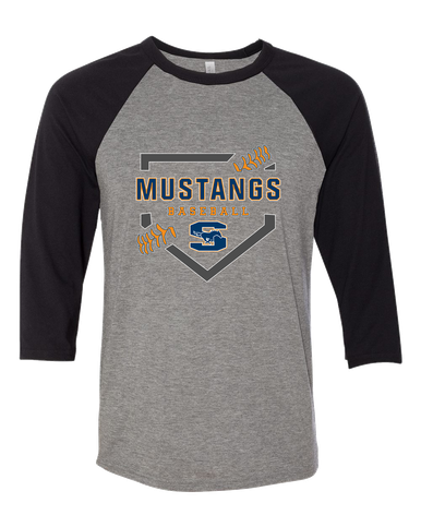 Sachse Mustangs Baseball #2 Women's Baseball T-Shirt