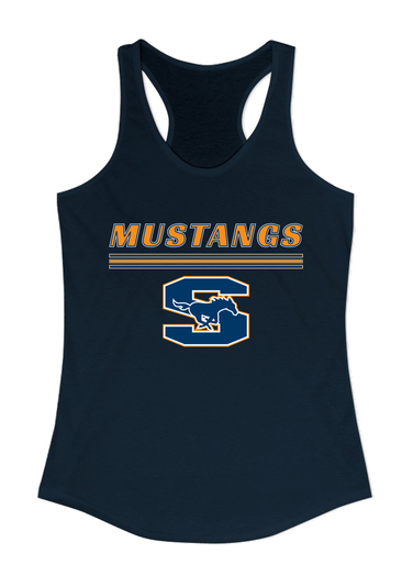 Sachse Mustangs Mascot #8 Women's Tank Top